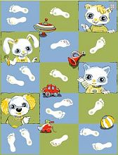 Детский развивающий ковер PTT Sorona JOYFUL KIDS Footprints