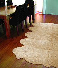 Овчина высокоплотная (накидка/ковер из Новой Зеландии) 8-ти шкурная олень кудрявая